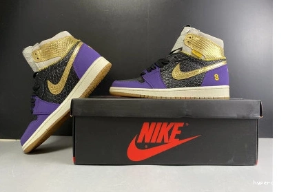 Hyperoad HIGH PURPLE UNION 1 X  OG JORDAN BLACK “MAMBA” GOLD AIR 1110